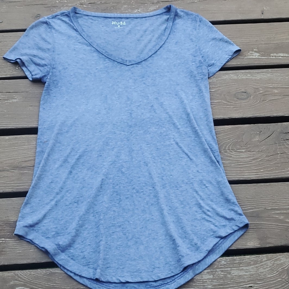 Mudd dark blue burnout shirt